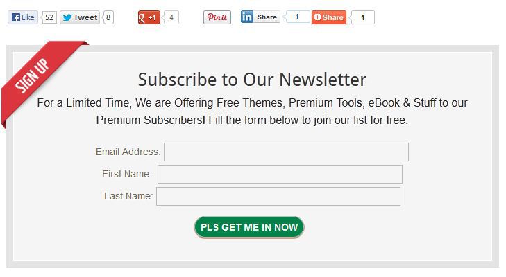 add newsletter opt-in subscription form to after post content in blogger