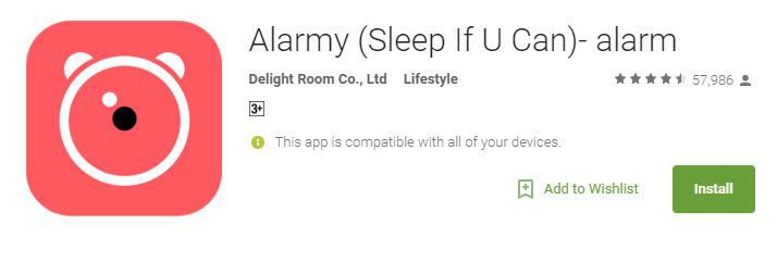 Alarmy app