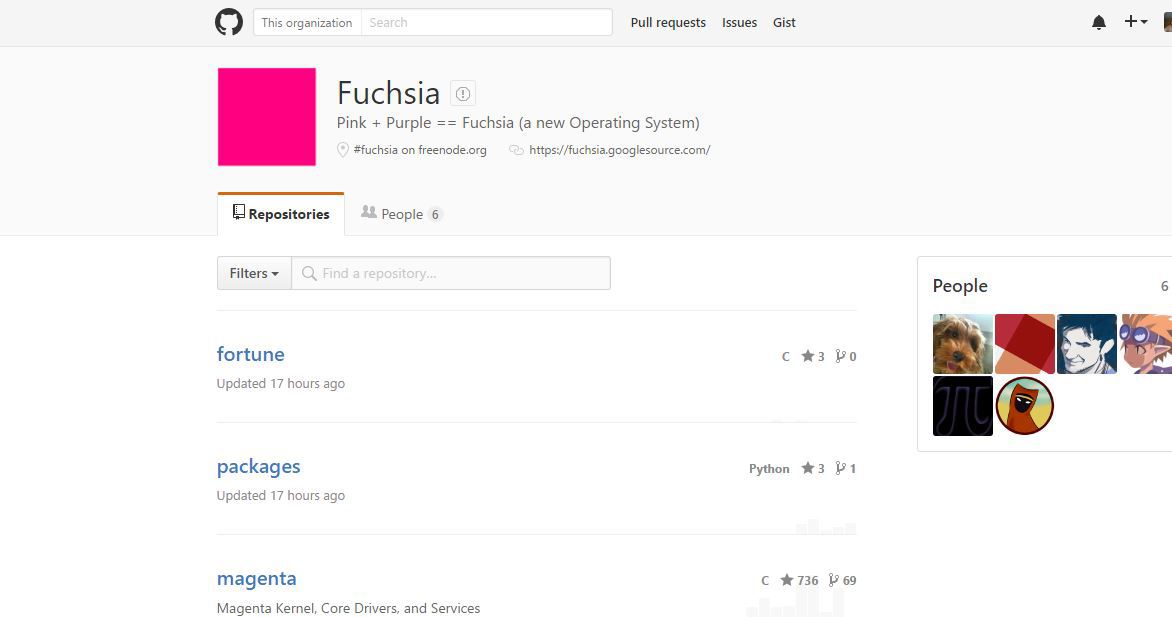 Fuchsia Google OS