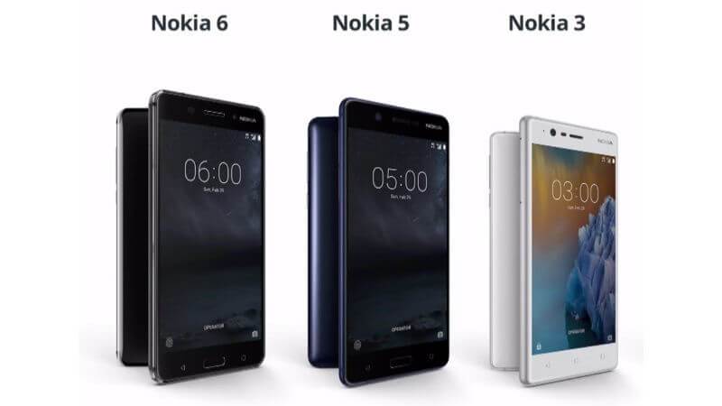 specs and features of Nokia6, Nokia5 and Nokia3