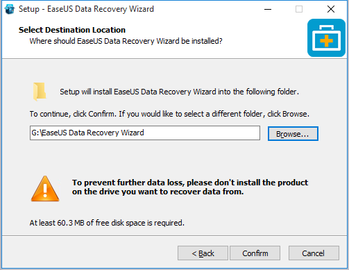 how to use EaseUS data recovery wizard