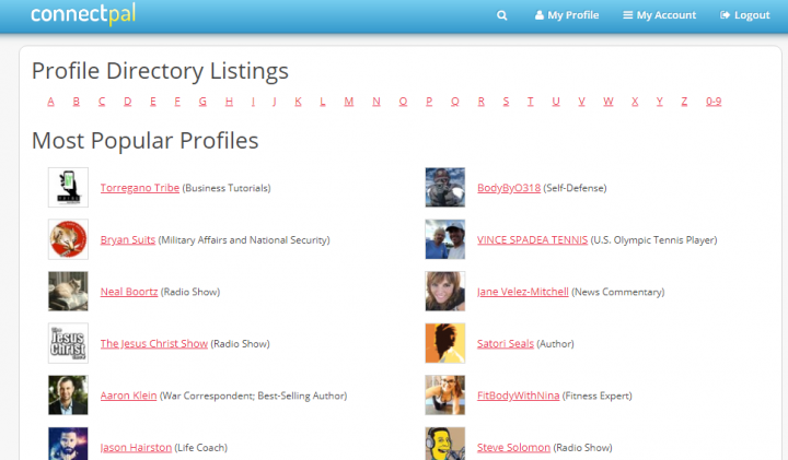 ConnectPal profile directories
