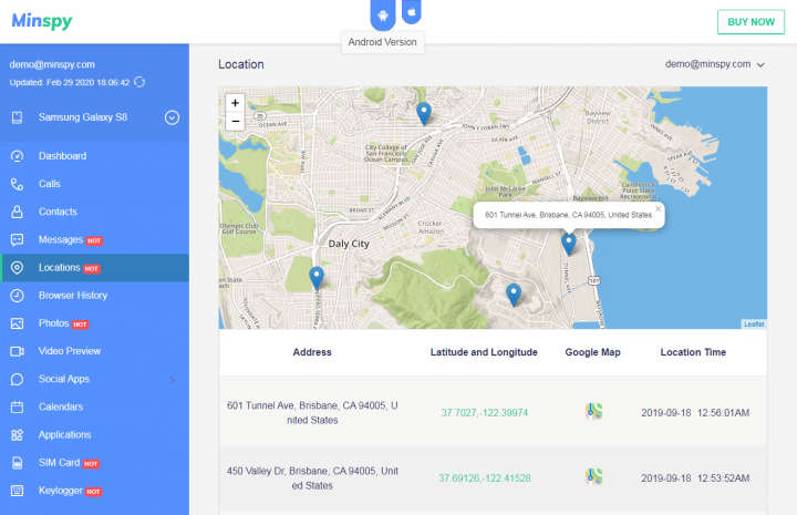 location tracking app