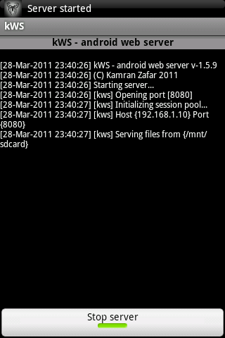 kWS - Android Web Server
