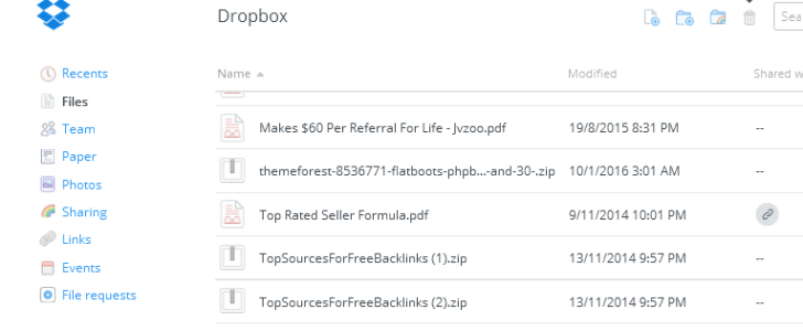 recover files deleted from dropbox