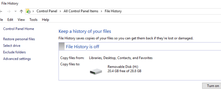 How to Recover Deleted Files with file history